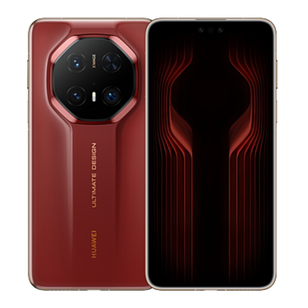 Huawei Mate 70 RS front and back in Red