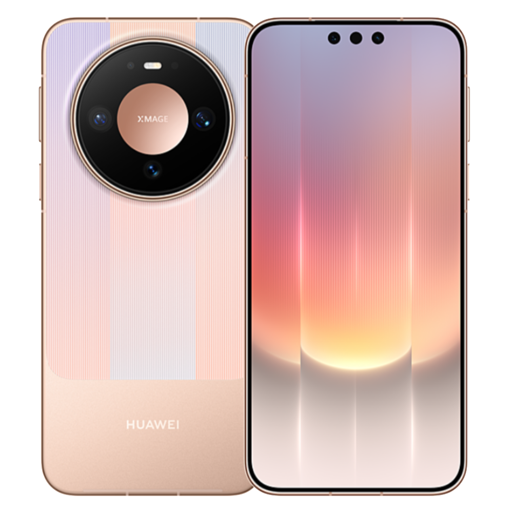 Huawei Mate 90 Lattice Pink Front and Back