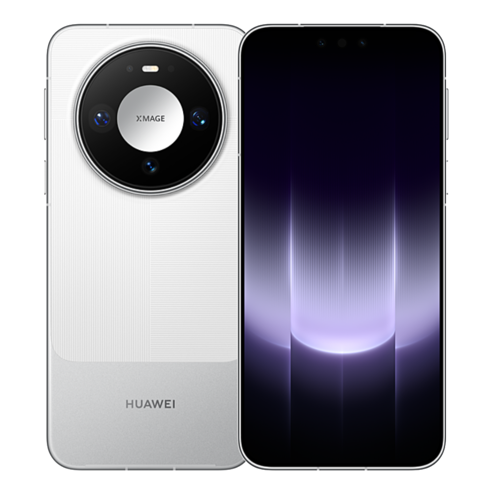 Huawei Mate 90 Pro Crystal White Front and Back View