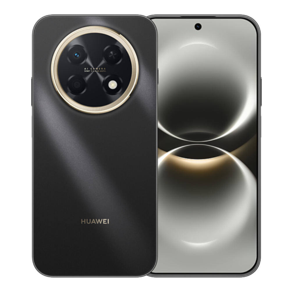 Huawei Nova 15 Max front and back in Golden Black
