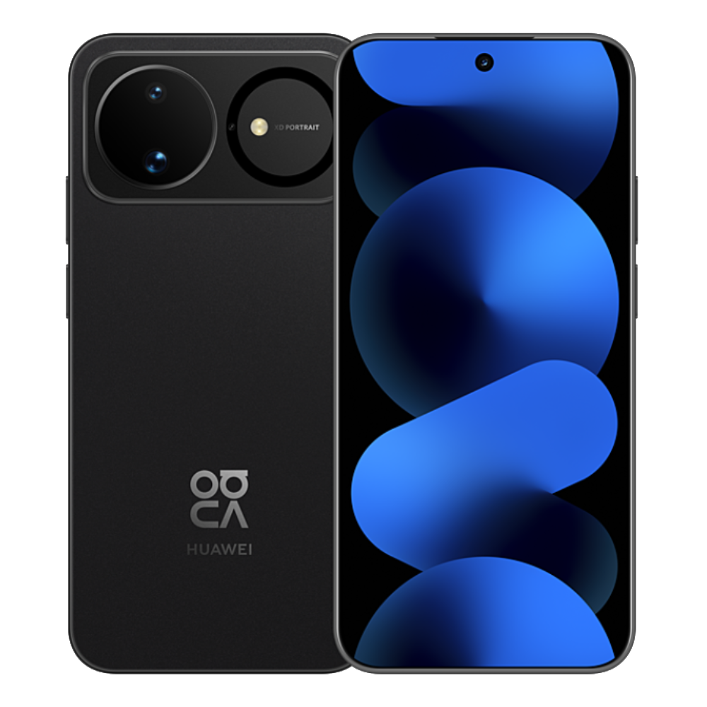 Huawei Nova 16 Front and Back in Starry Black