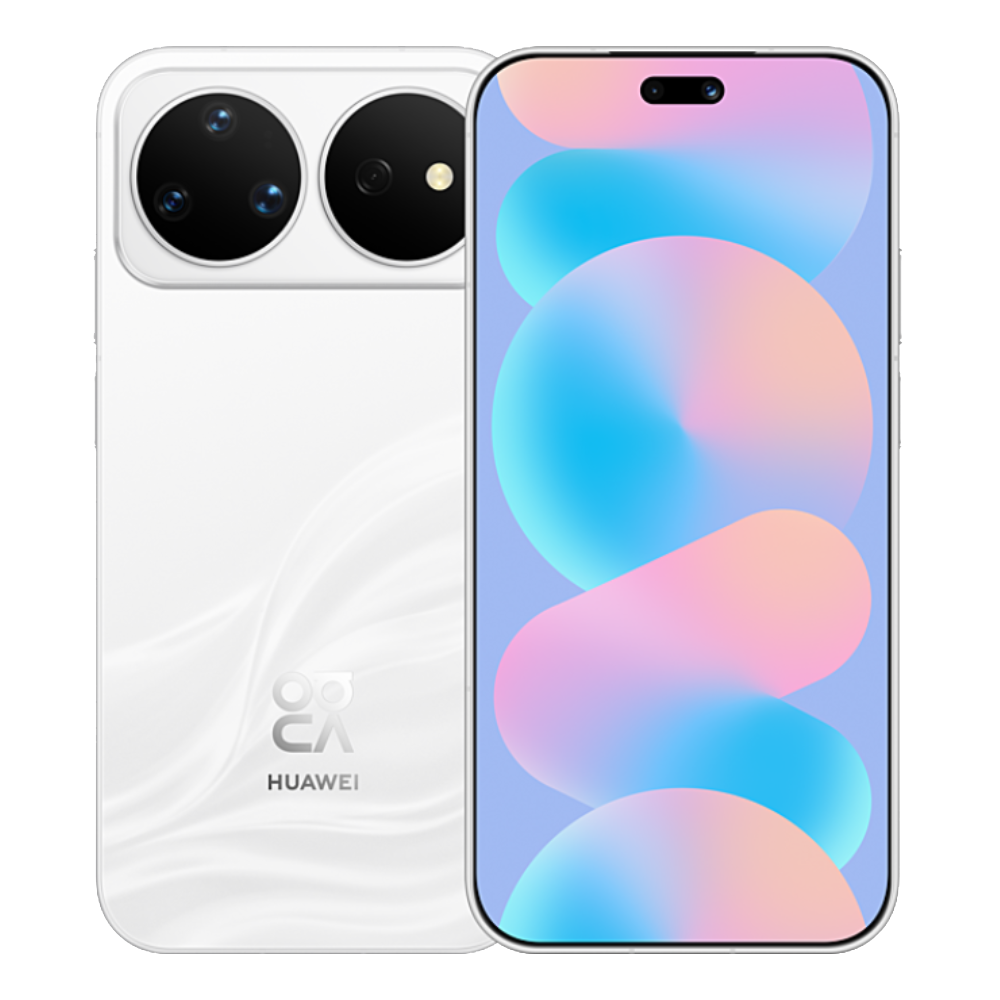Huawei Nova 16 Pro Front and Back in Sky White