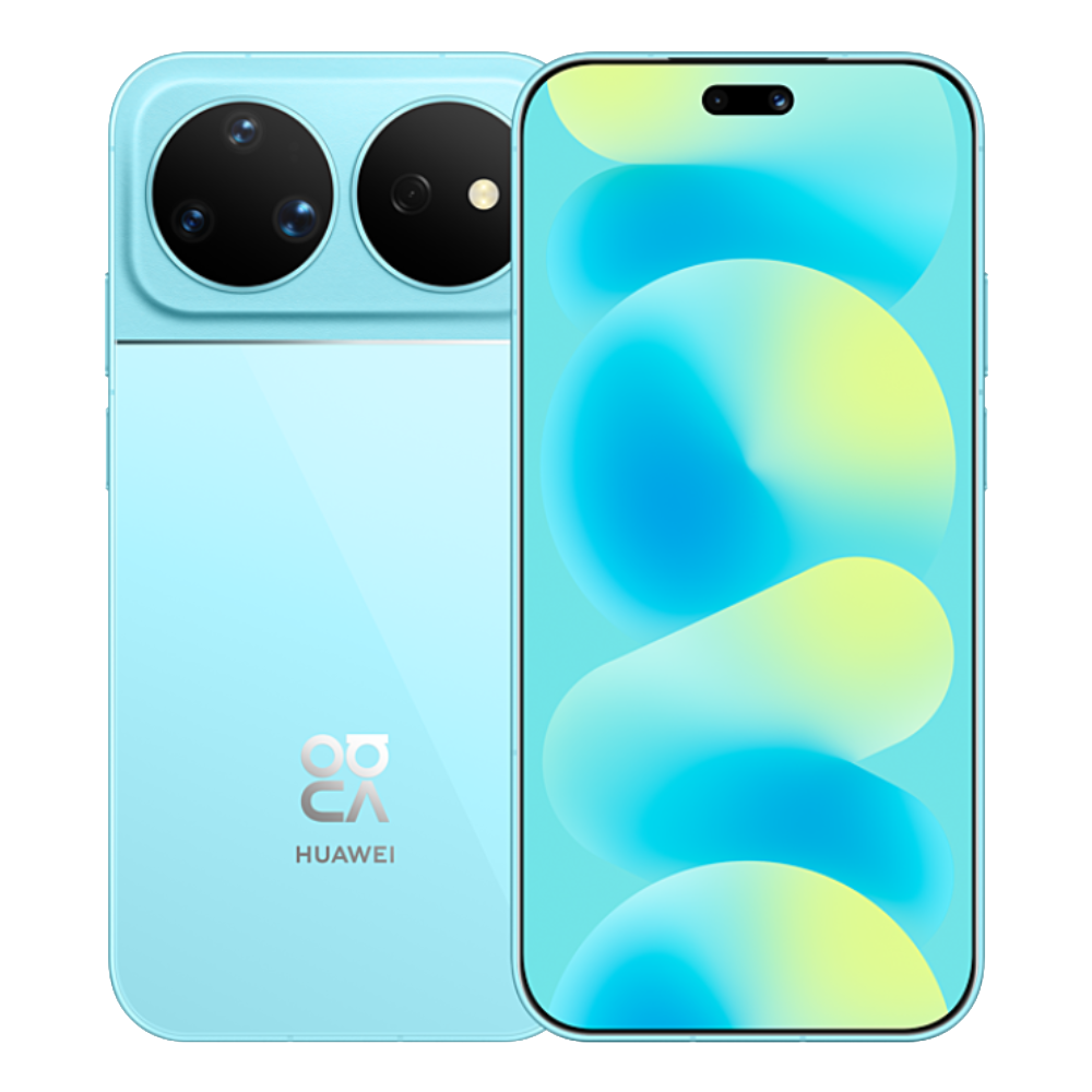 Huawei Nova 16 Ultra Front and Back in Clear Blue Sky