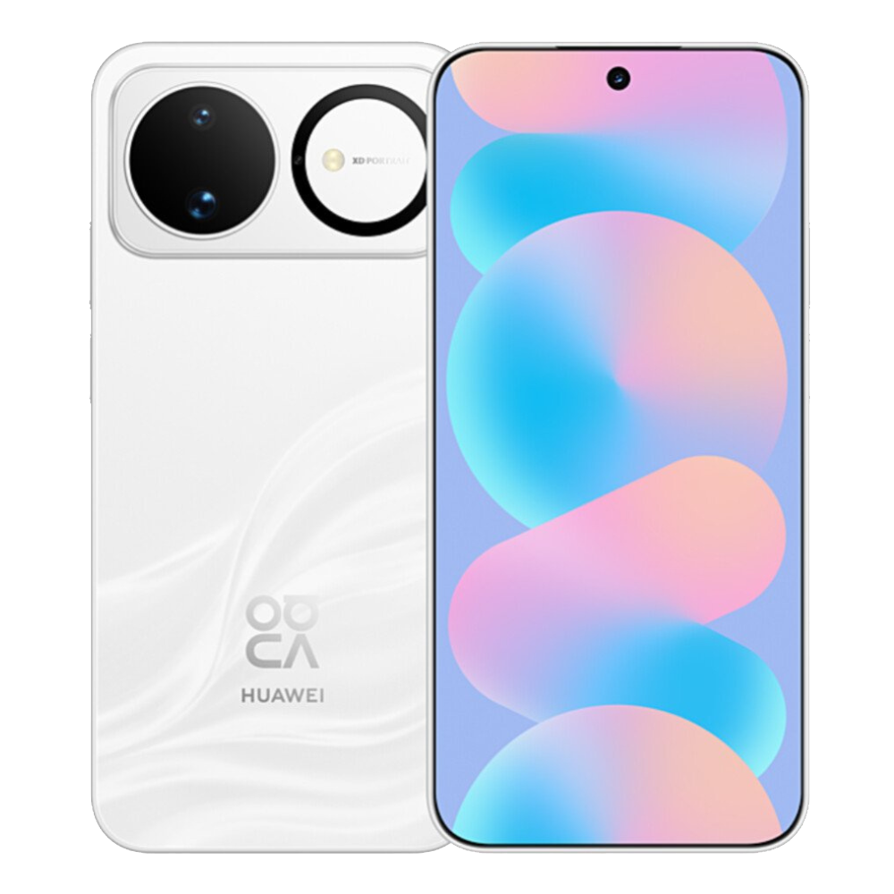 Huawei nova 16s Sky White Front and Back View