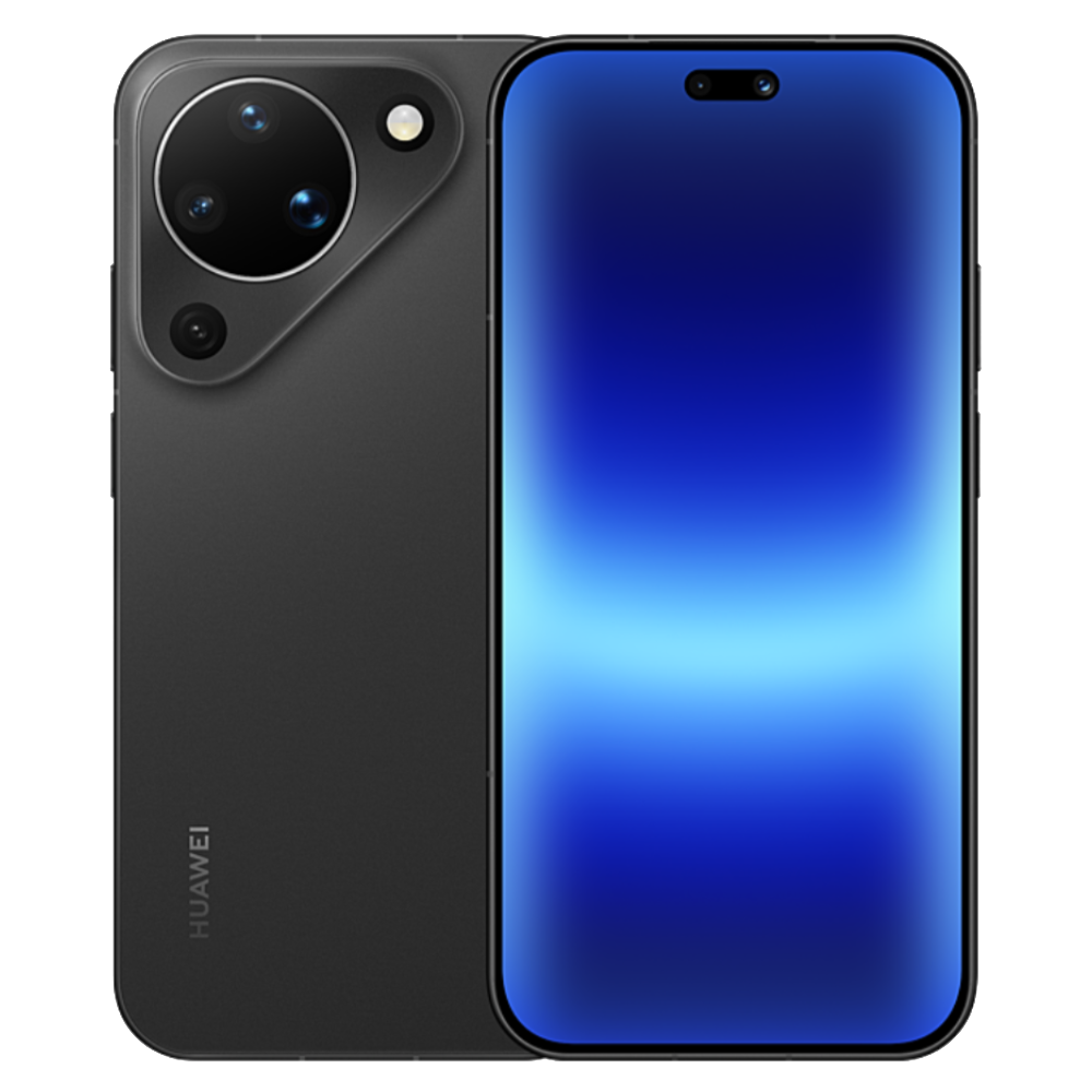 Huawei Pura 90 Velvet Black Front and Back