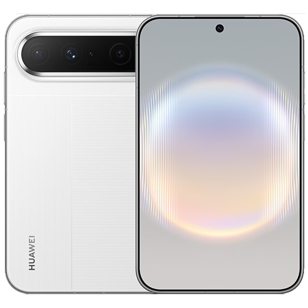 Huawei Pura X View Front and Back in Zero Degree White