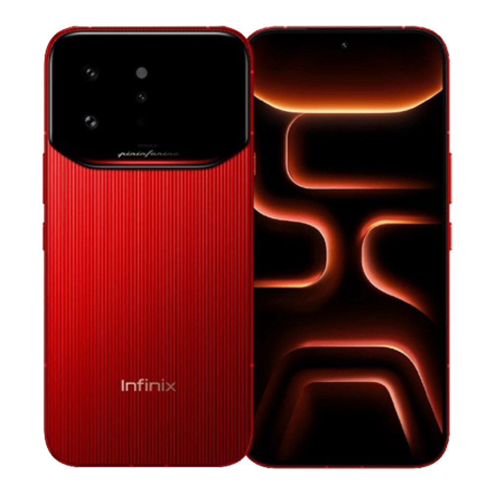 Infinix Note 60 Ultra Monza Red Front and Back
