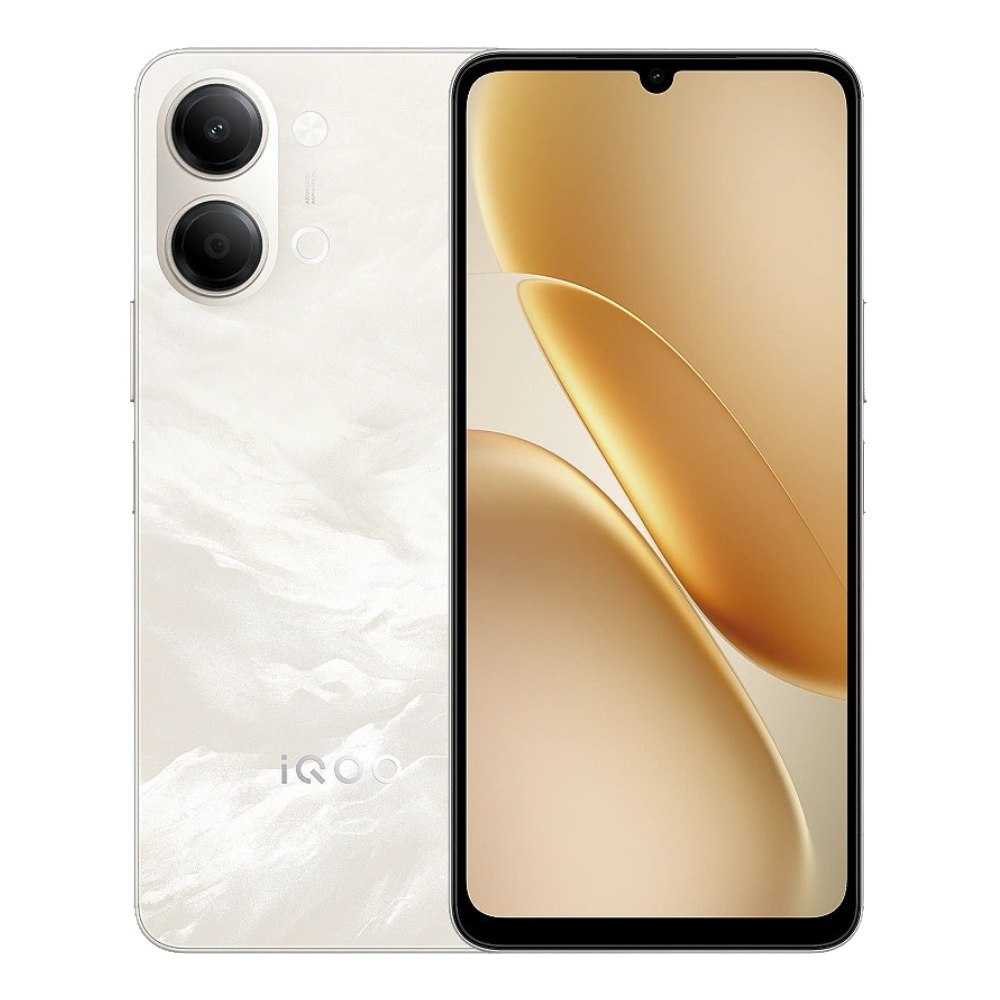 iQOO Z11 Lite 5G Front and Back in Solar Flame