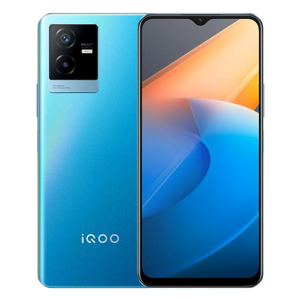 iQOO Z6x Front Back Blue