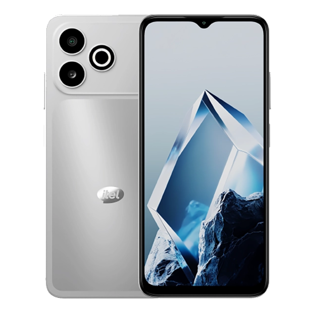 Itel A300C Silver Mist Front and Back View