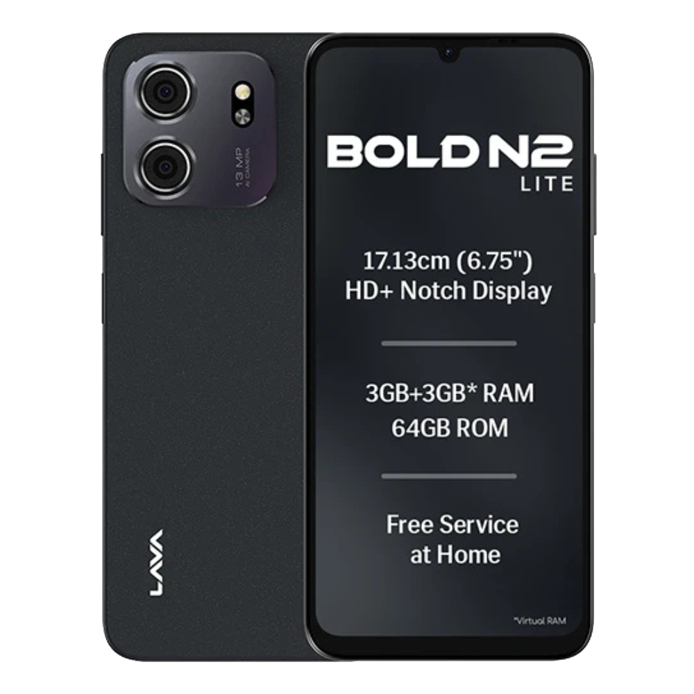 Lava Bold N2 Lite front and back in Crystal Blue Lava Bold N2 Lite front and back in Crystal Blue