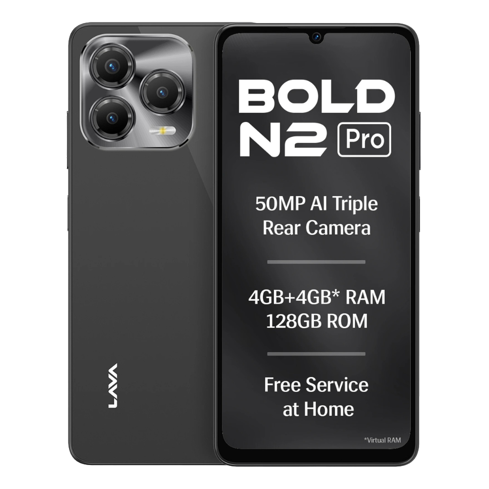 Lava Bold N2 Pro front and back in Eclipse Grey