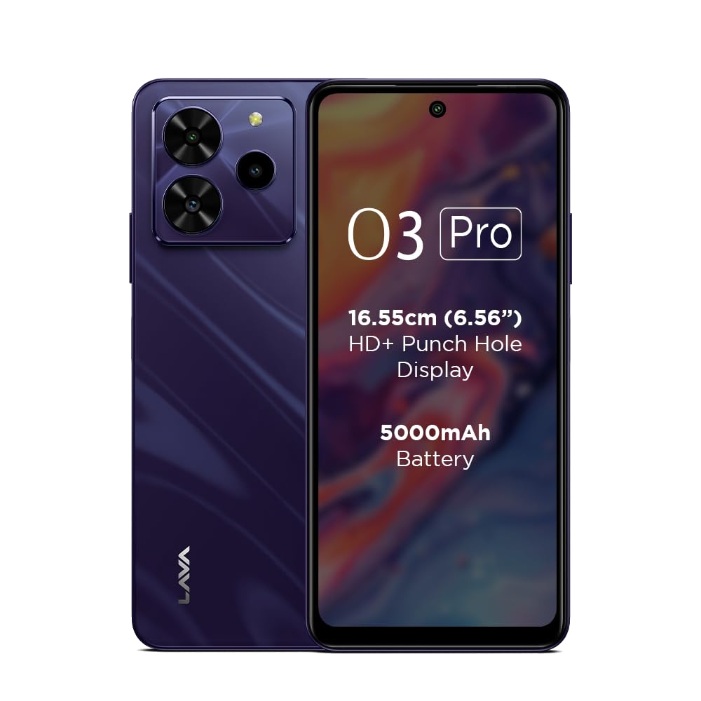 Lava O3 Pro Front Back Glossy Purple