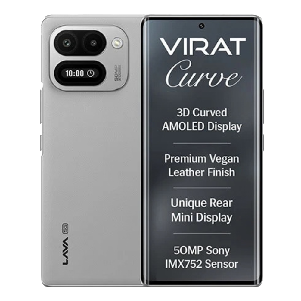 Lava Virat Curve 5G Ellora Slate Front and Back View