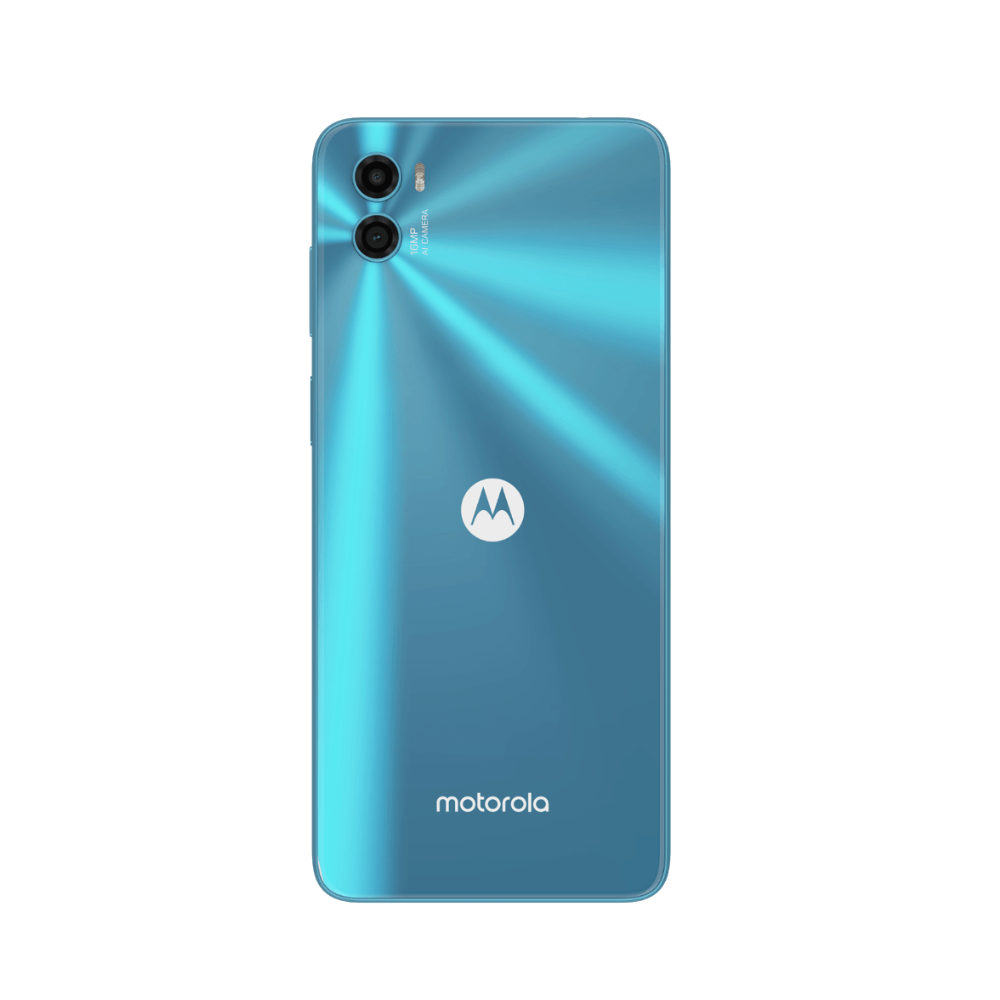 Moto E22s Back Arctic Blue