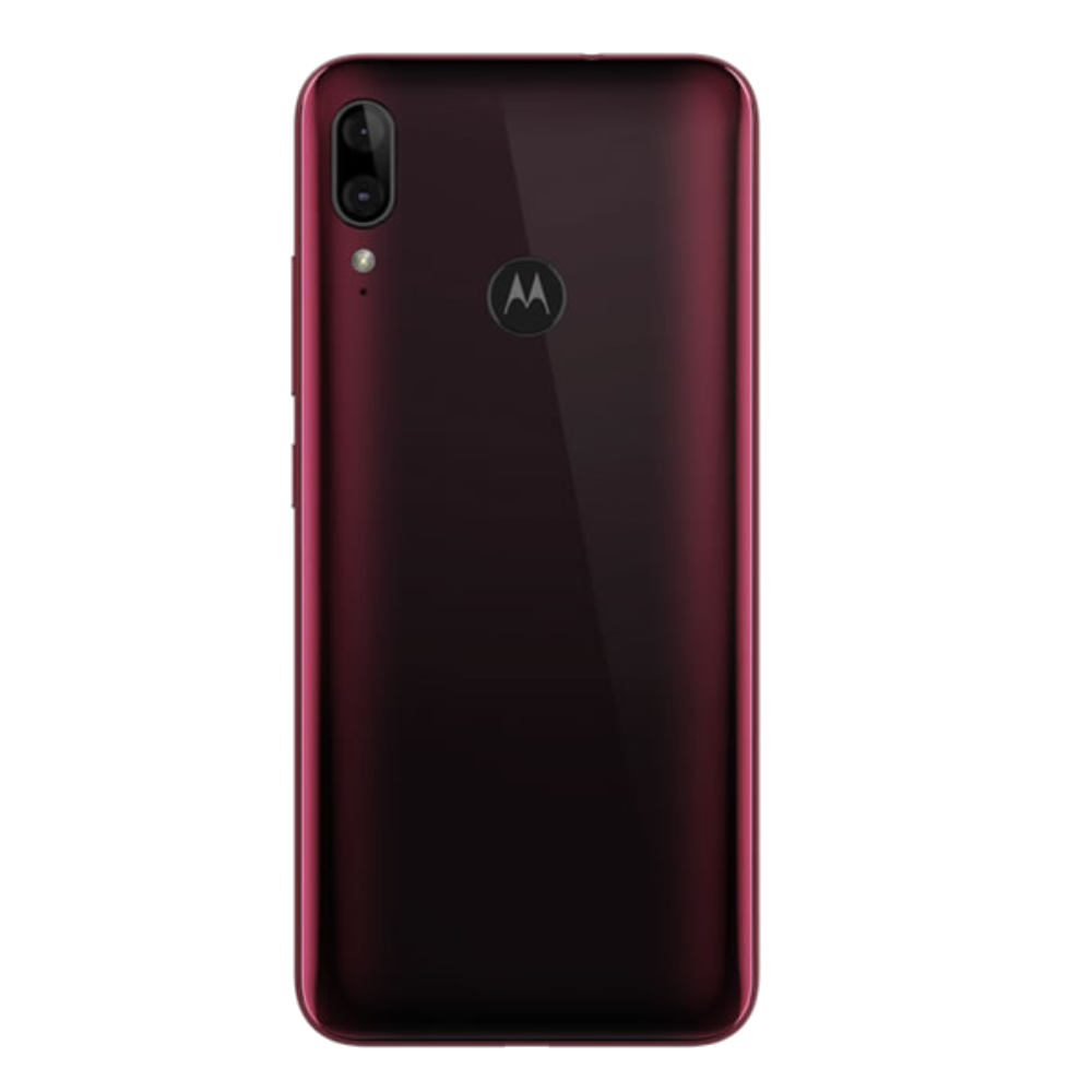 Moto E6 Plus Dark Red Back