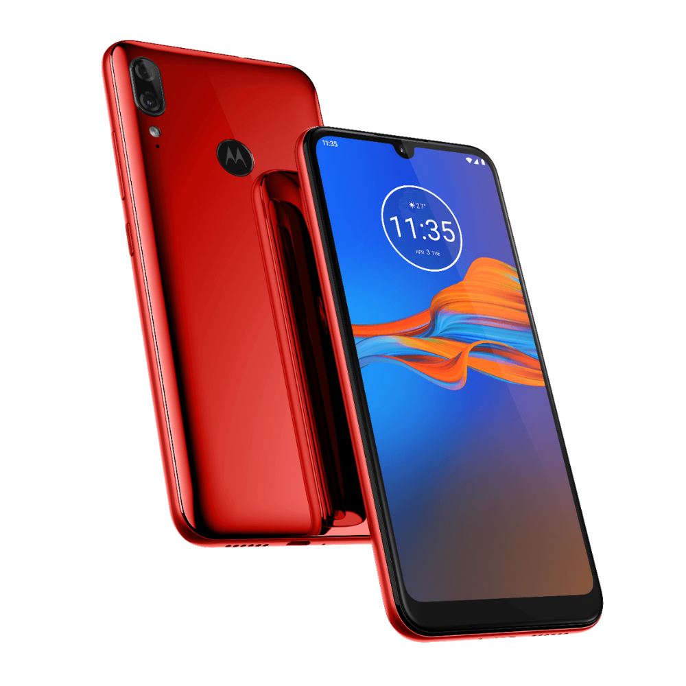 Moto E6 Plus Front and Back