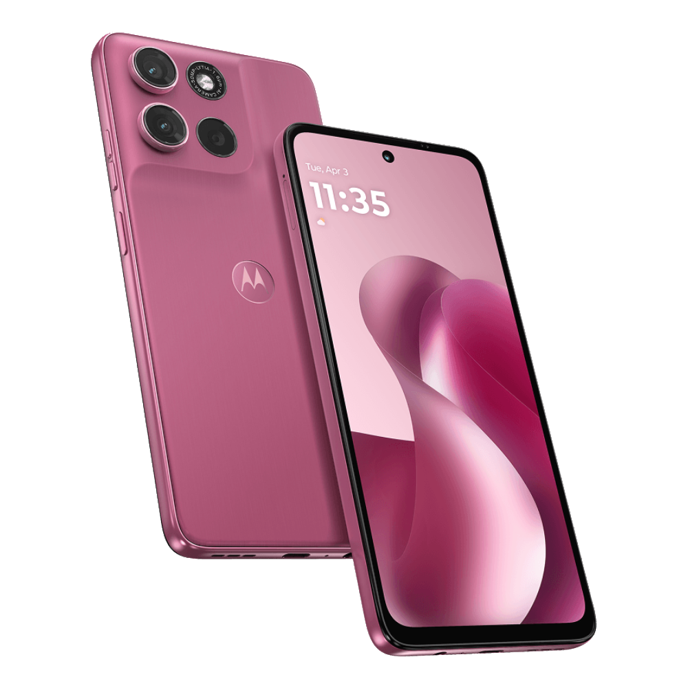 Moto G Max Front and Back in PANTONE Malaga
