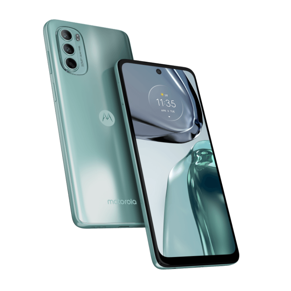 Moto G62 5G Front and Back Frosted Blue 