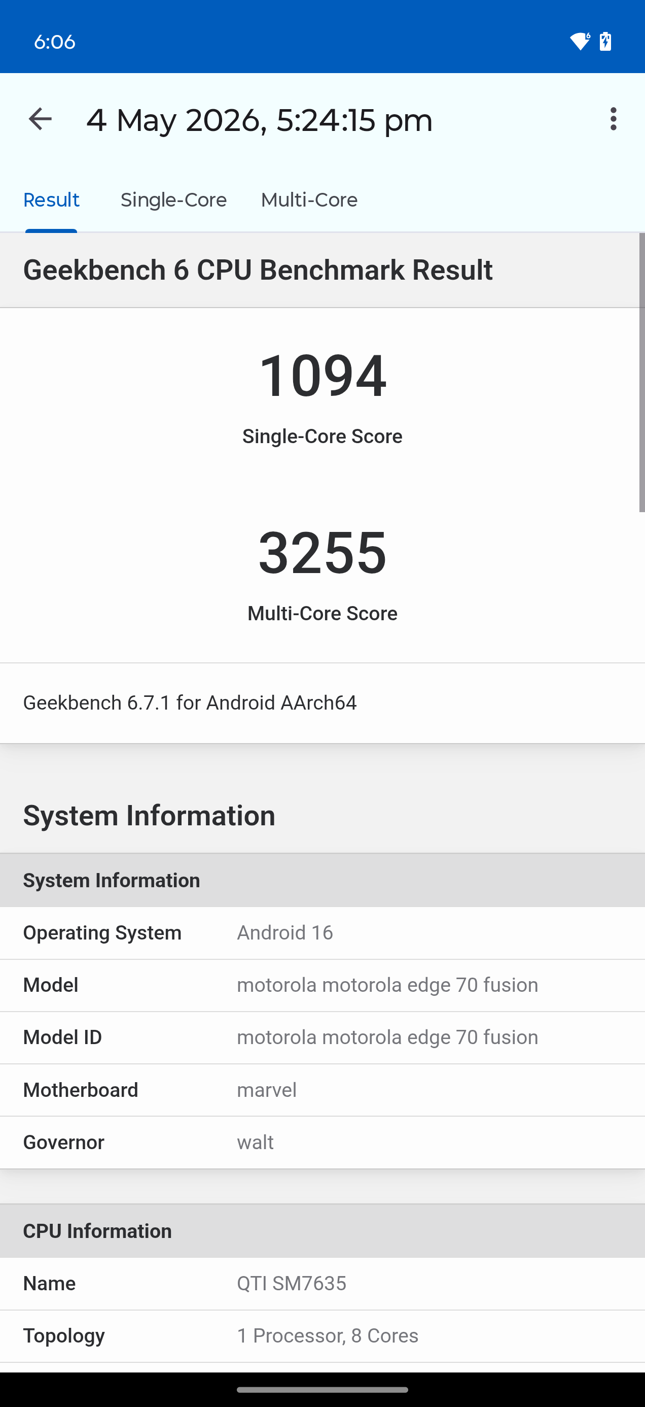 Geekbench 6