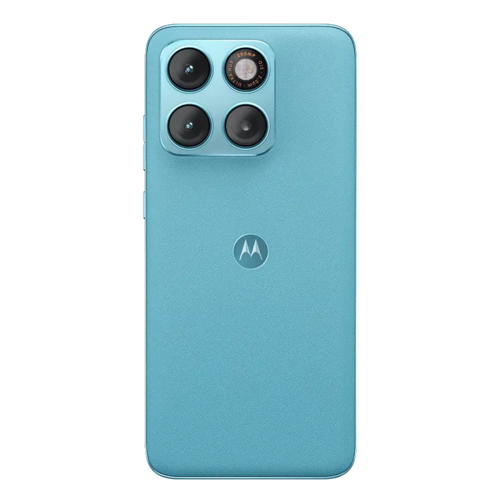 Motorola Edge 70 Plus PANTONE Milky Blue Back View