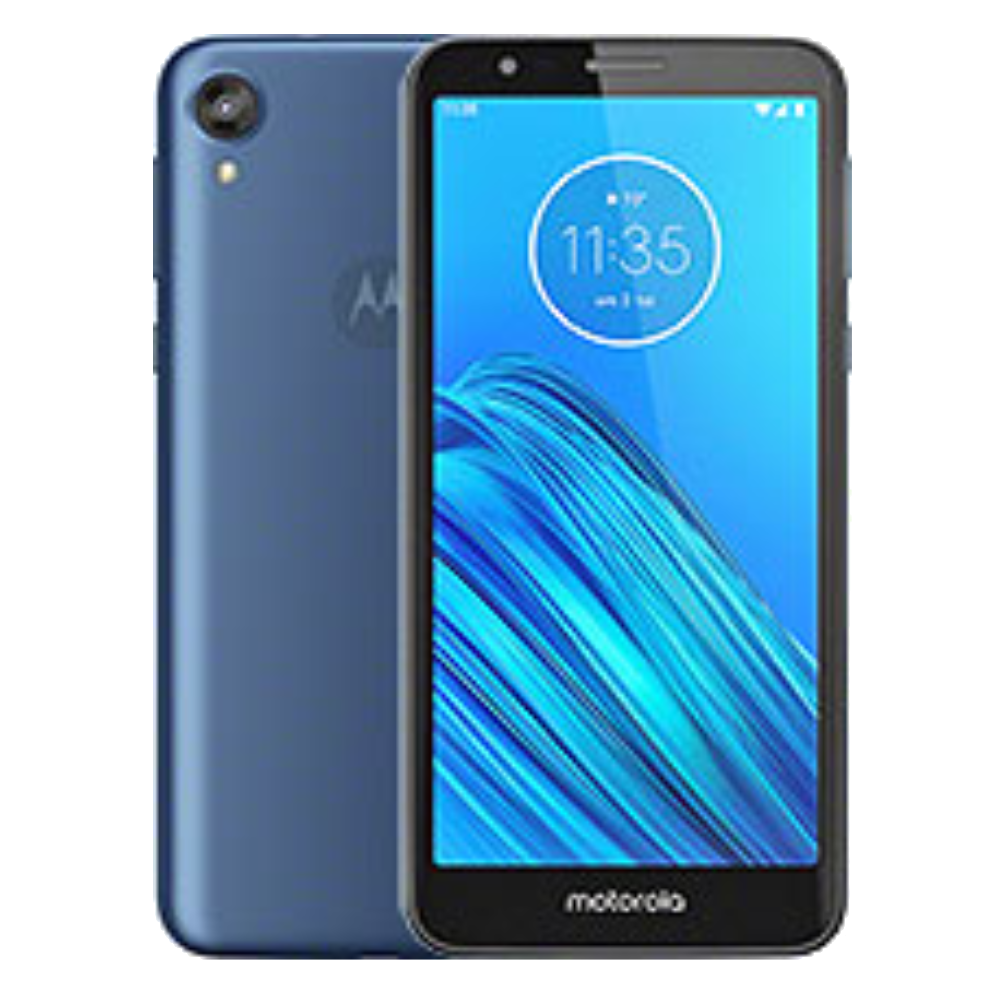 Motorola Moto E6 front back Navy Blue