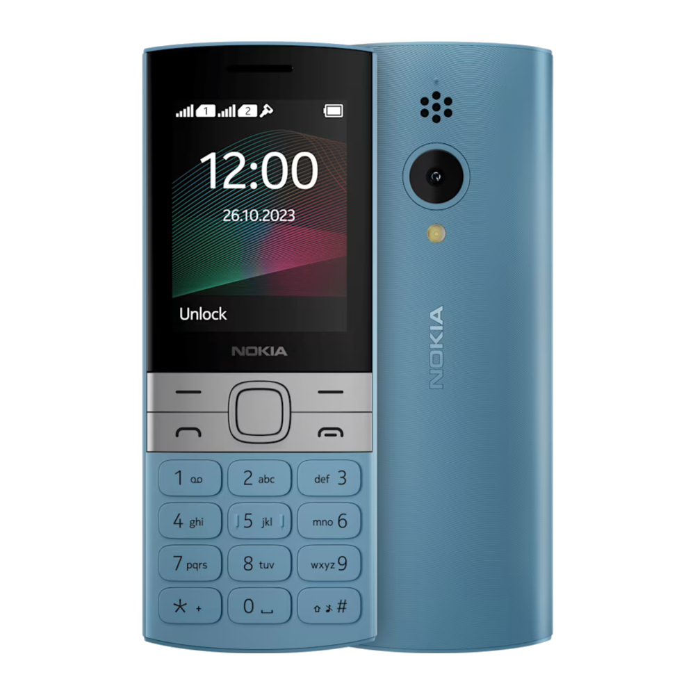 Nokia 150 (2023) Cyan Front and Back