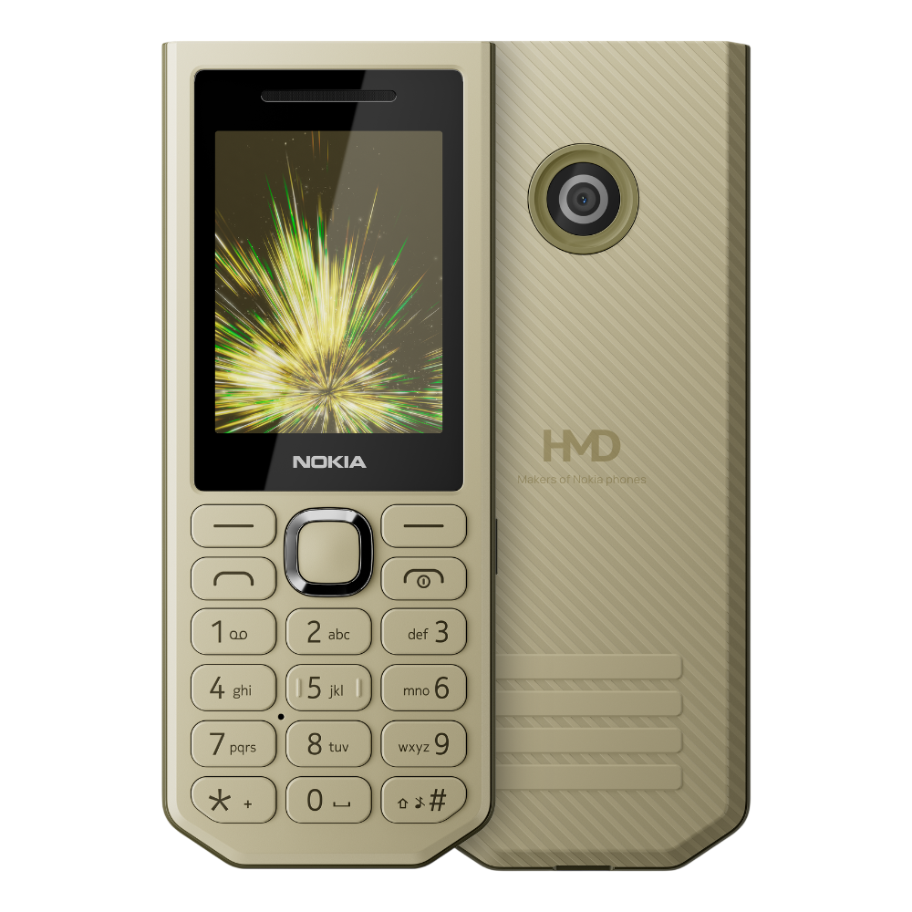 Nokia 300 Charge Sandstone Front and Back View