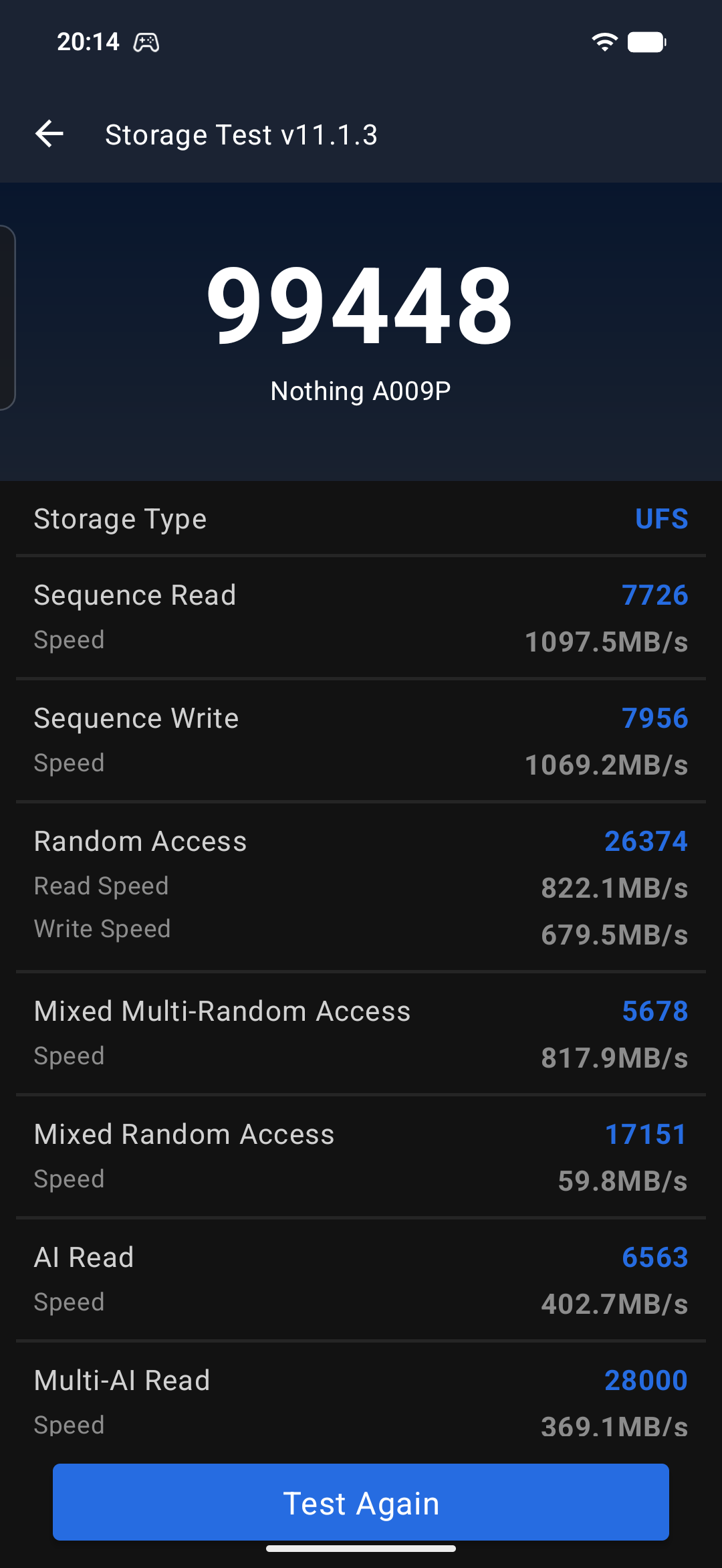 Storage Test