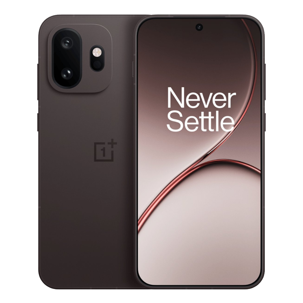 OnePlus 15T Pure Cocoa front and Back View