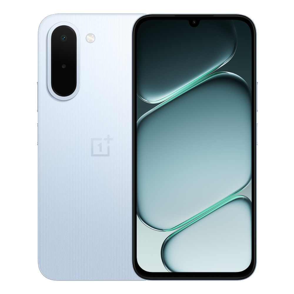 OnePlus N6x Ice Blue Front and Back