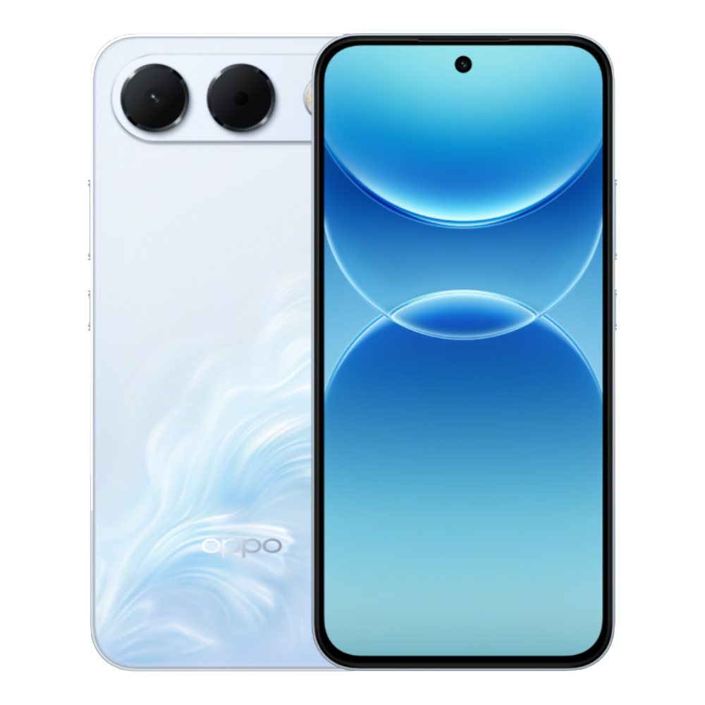 Oppo A7 Pro Riding the Waves Front anf Back View 