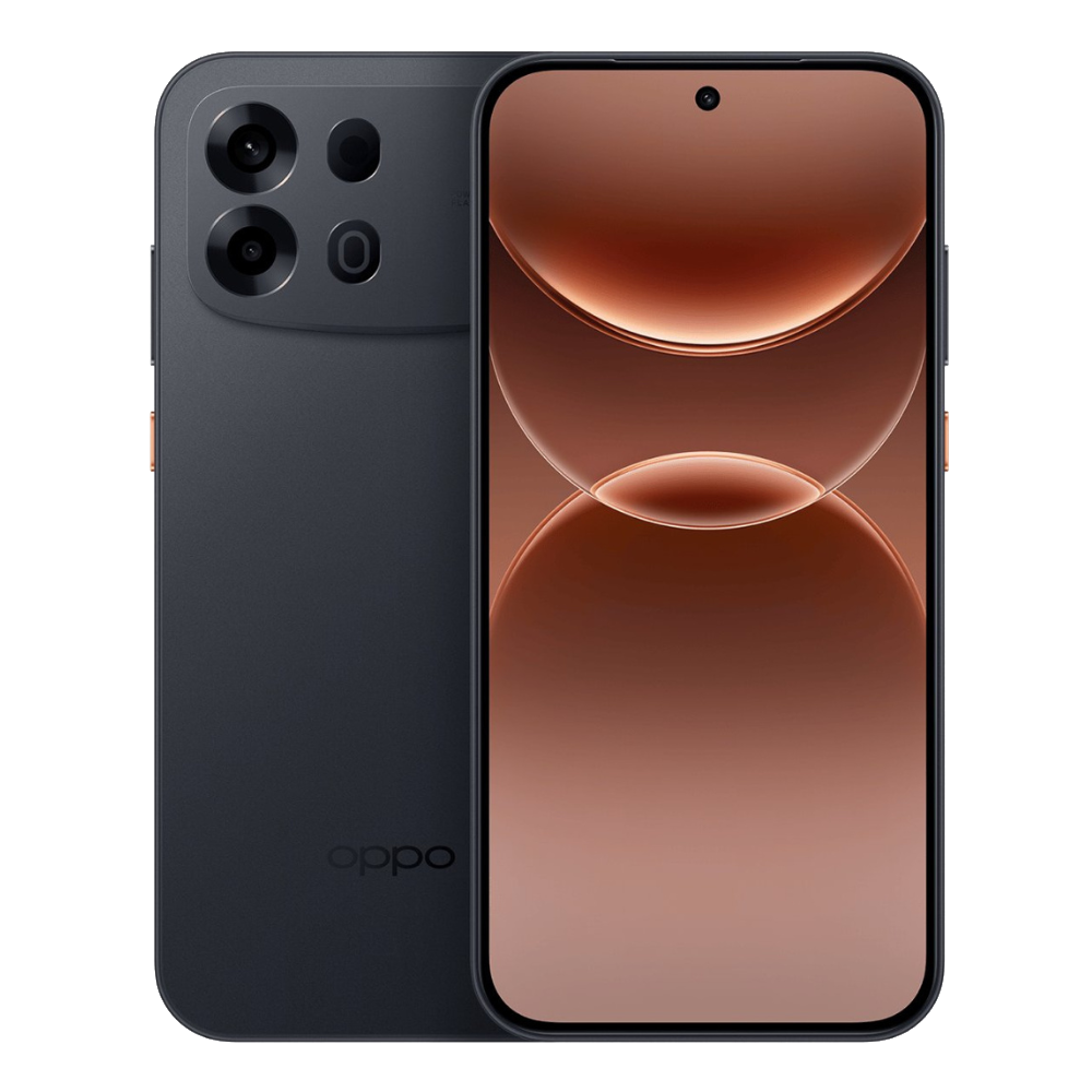 Oppo A7 Pro Max Front and Back in Black
