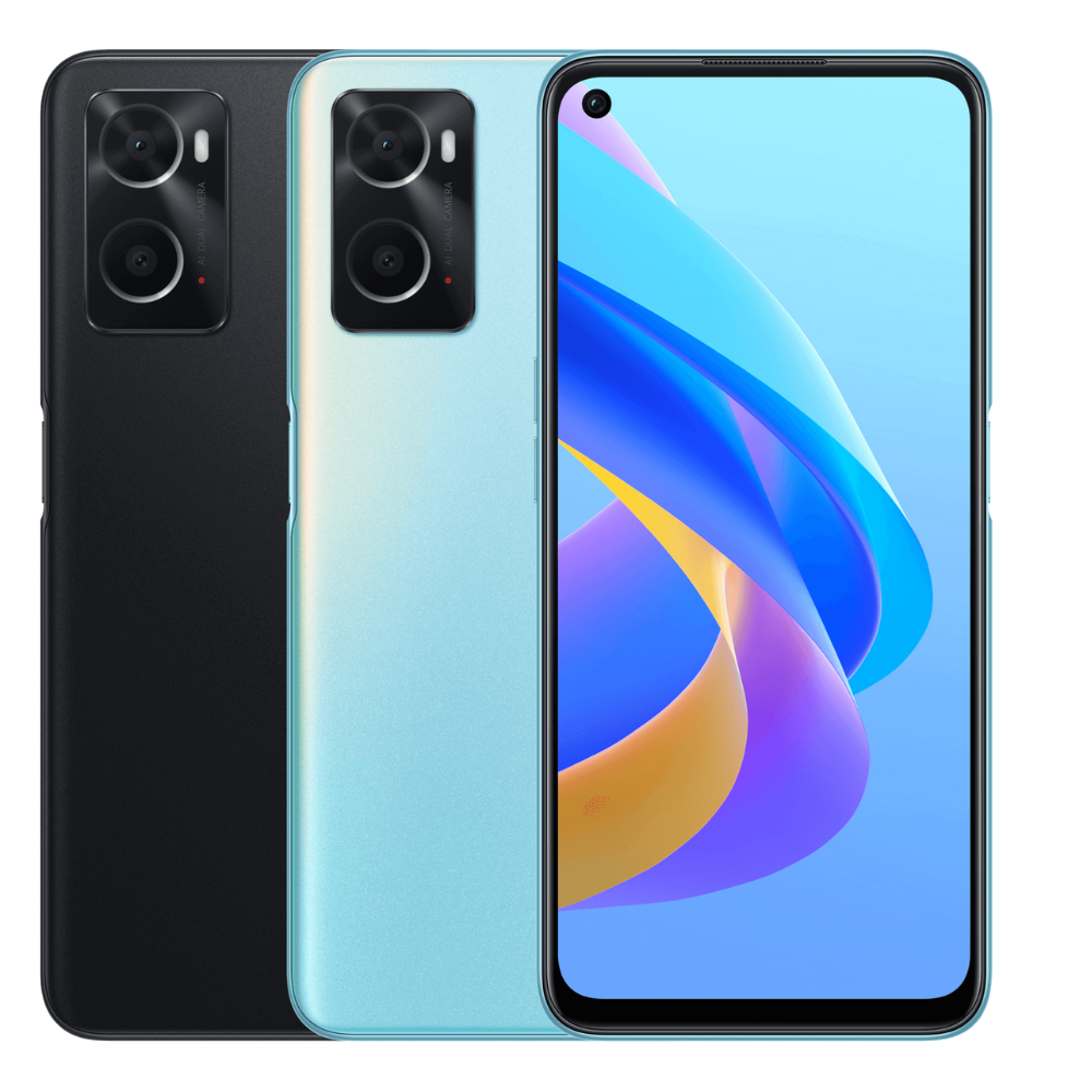 Oppo A76 Front and Back