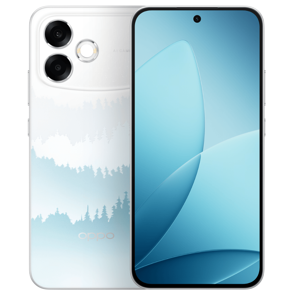 Oppo F33 Pro 5G Misty Forest Front and Back