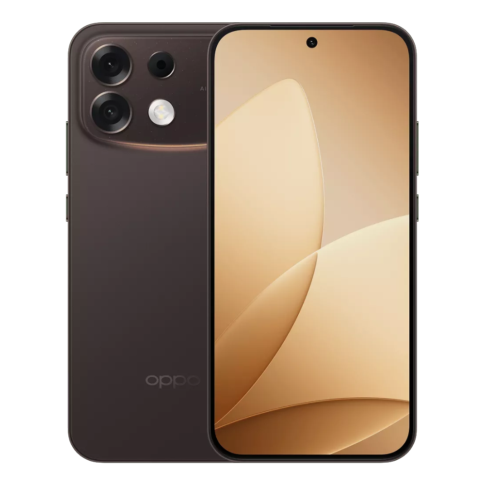 Oppo F35 Pro Twilight Brown Front and Back View