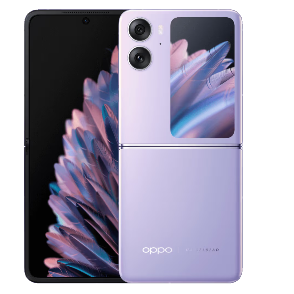 OPPO Find N2 Flip front back Moonlit Purple