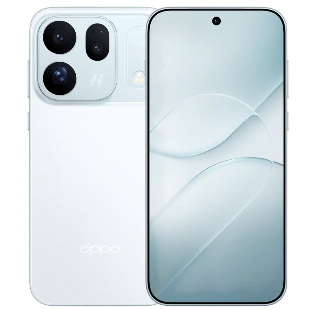 Oppo Find X10 Ice Blue Front and Back View