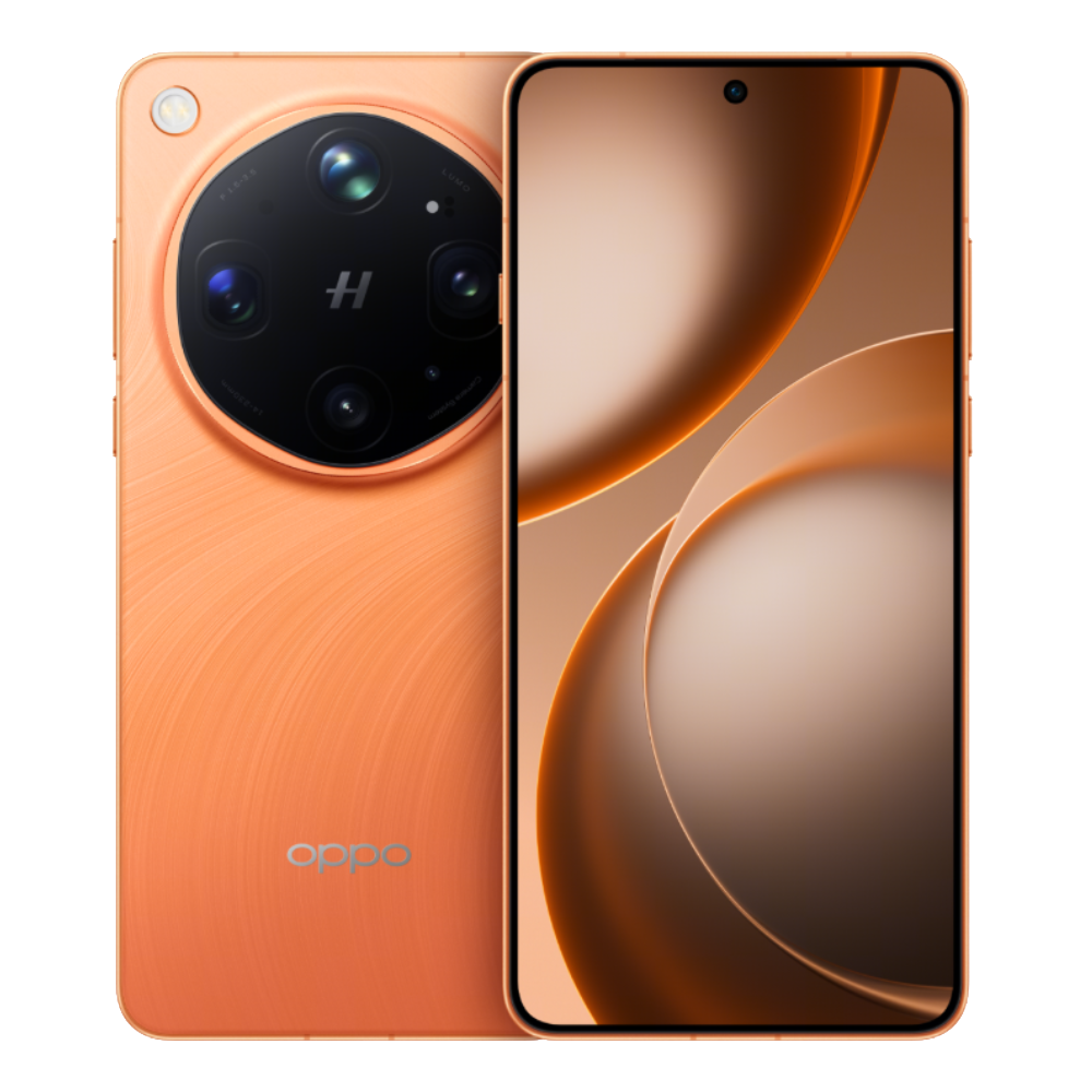 Oppo Find X9 Ultra front and back in Rongsha Canyon