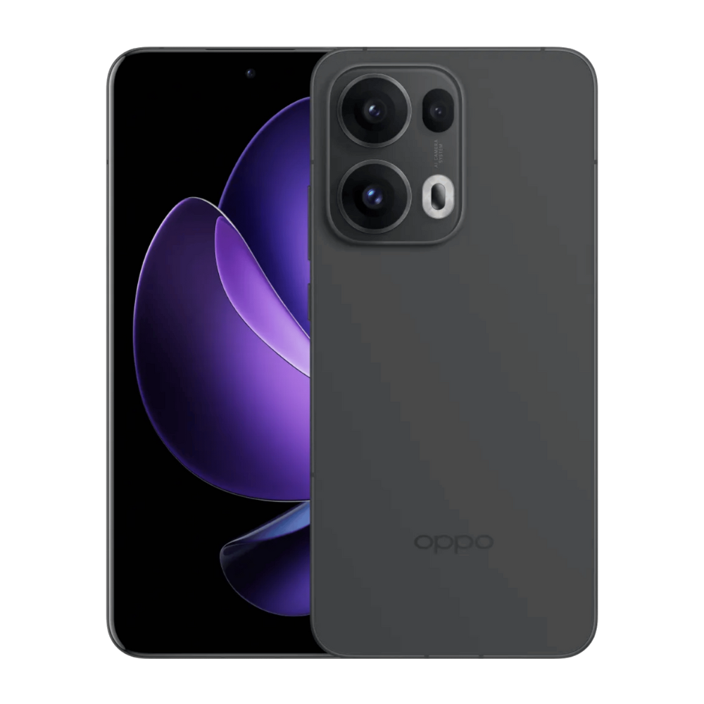 Oppo Reno 13 Pro Graphite Grey Front and Back