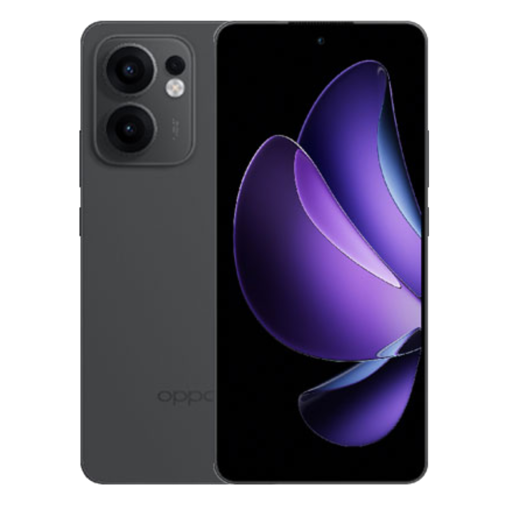 Oppo Reno 13F 5G front back Graphite Grey