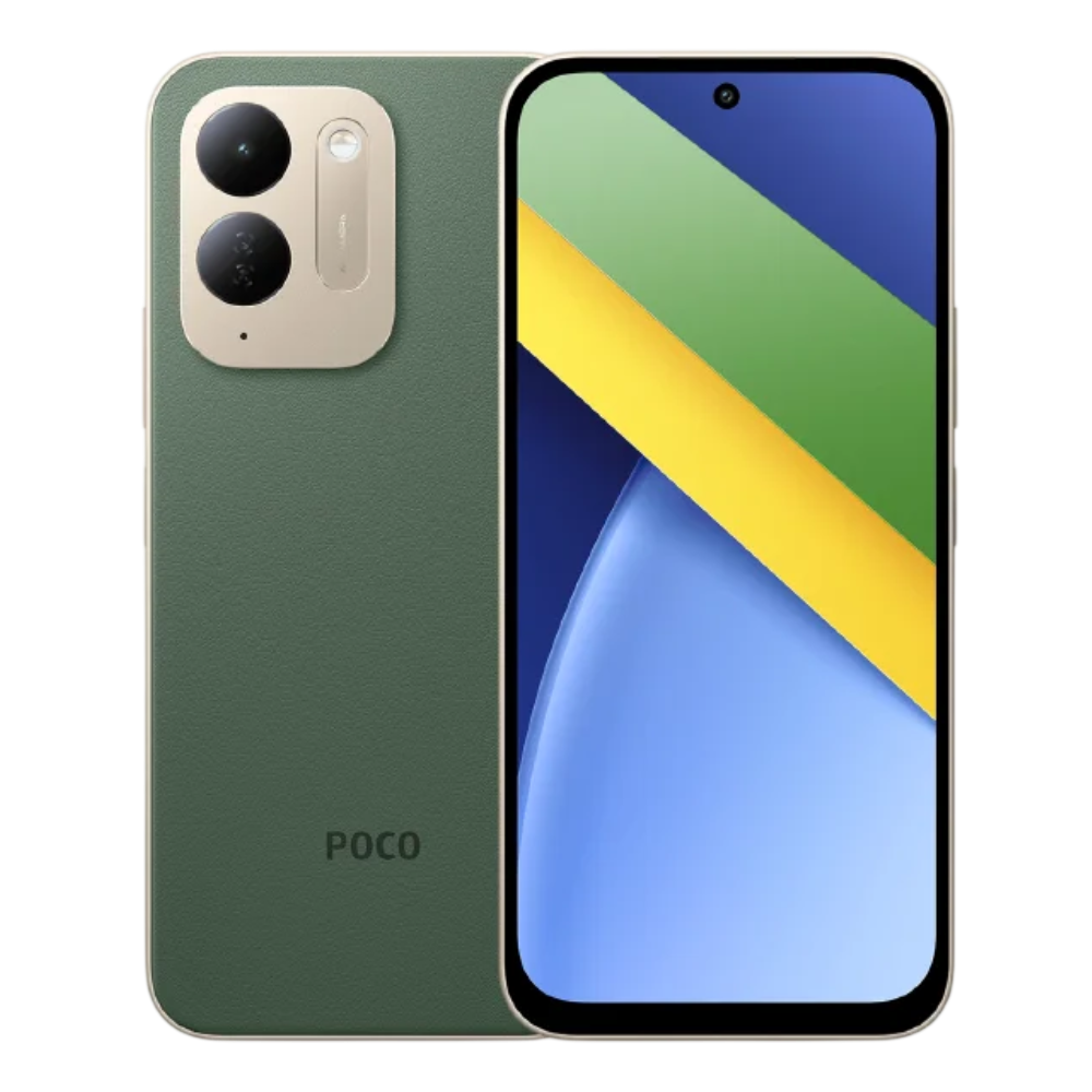 Poco C95 Pro Green Front and Back View