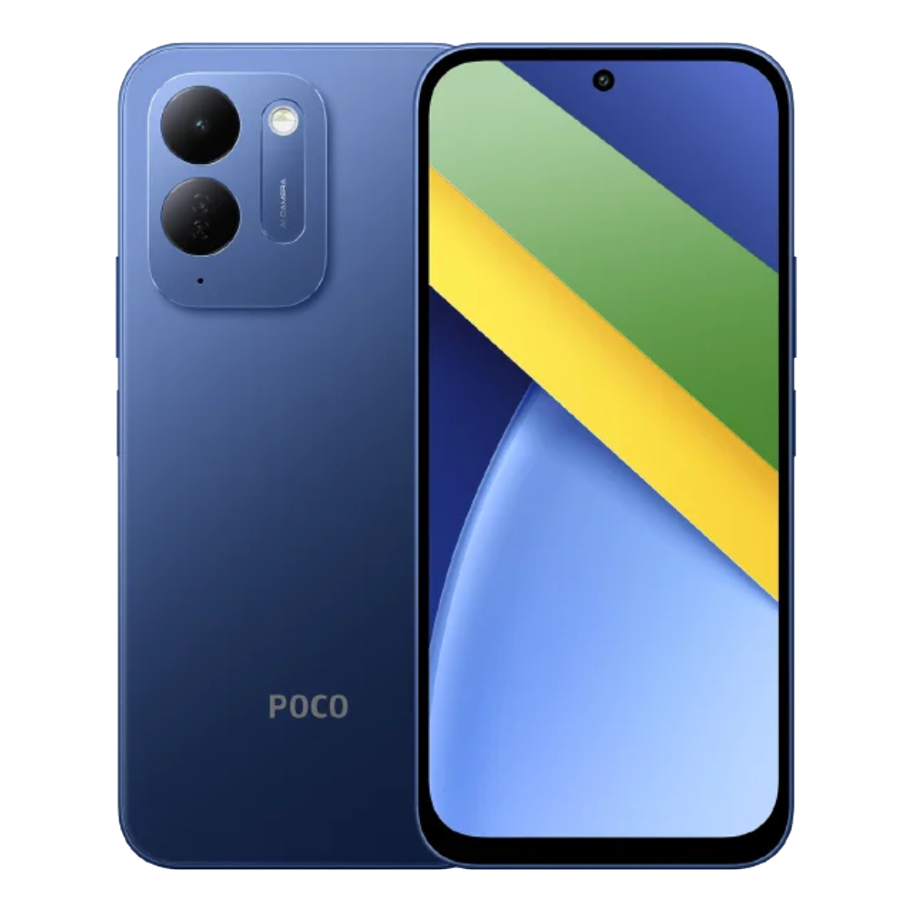 Poco C95 Pro Blue Front and Back View