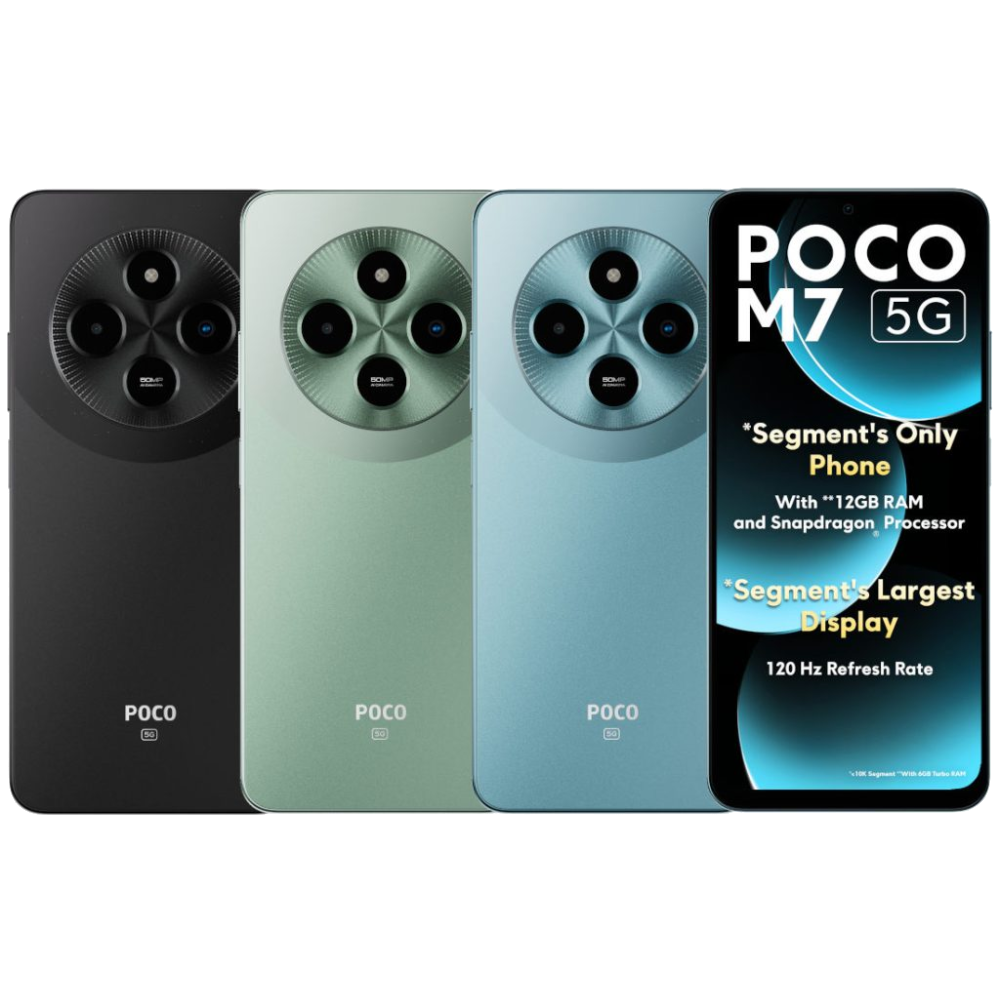 Poco M7 5G front and back