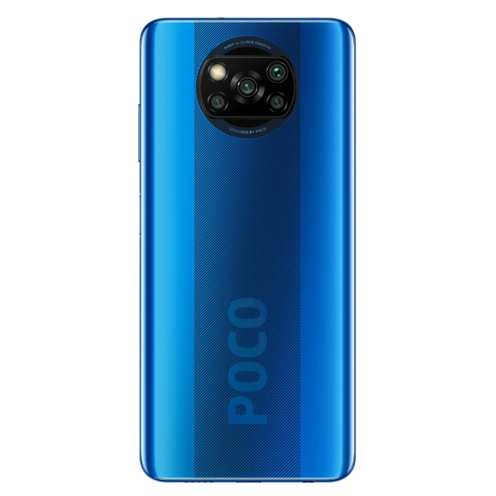 Poco X3 back Cobalt Blue