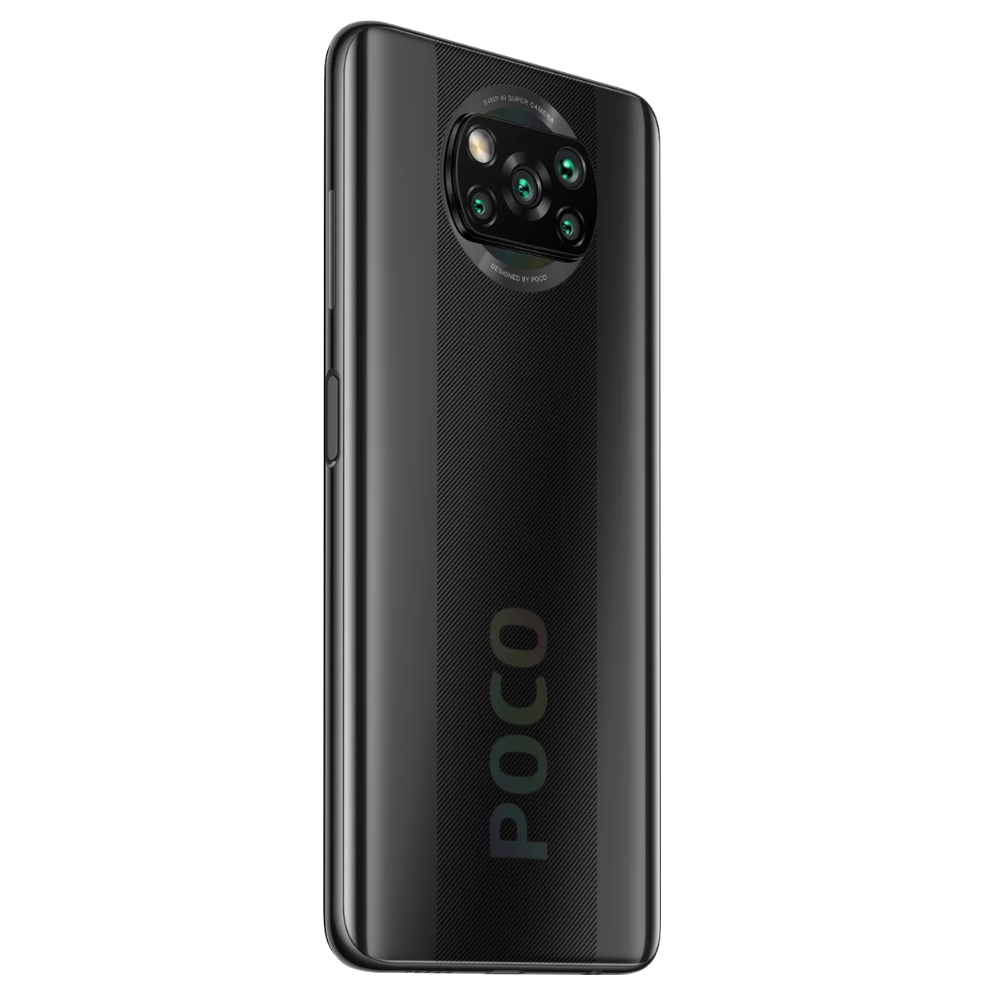 Poco X3 side back Shadow Gray