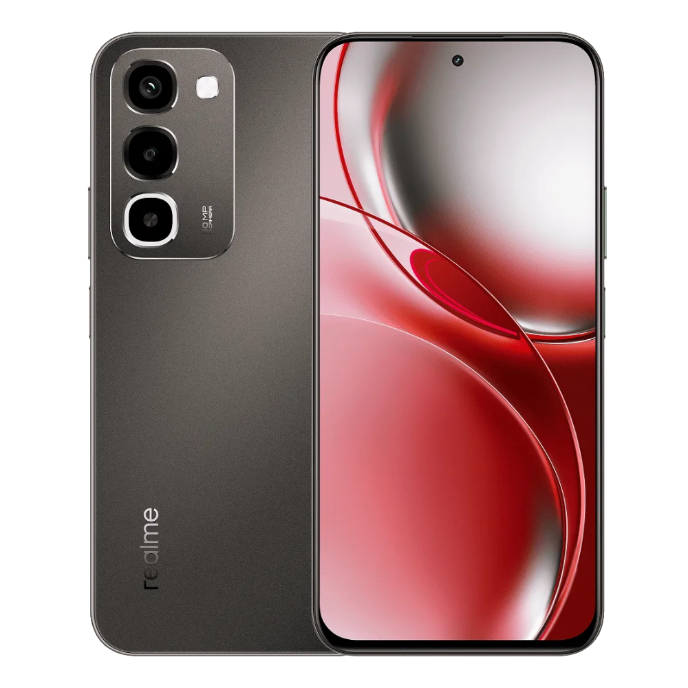 Realme P4R 5G Front and Back in Titanium Glare