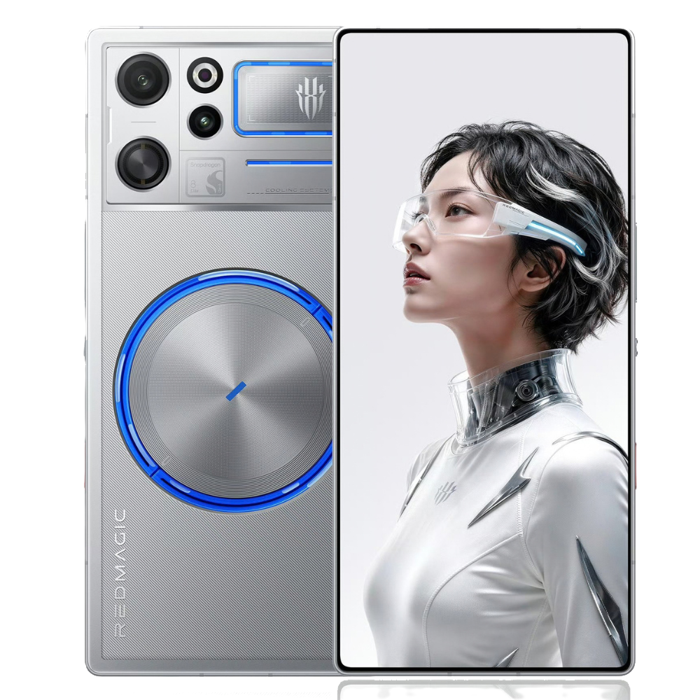 RedMagic 12 Pro Plus Silver Wing Transparent Front and Back View