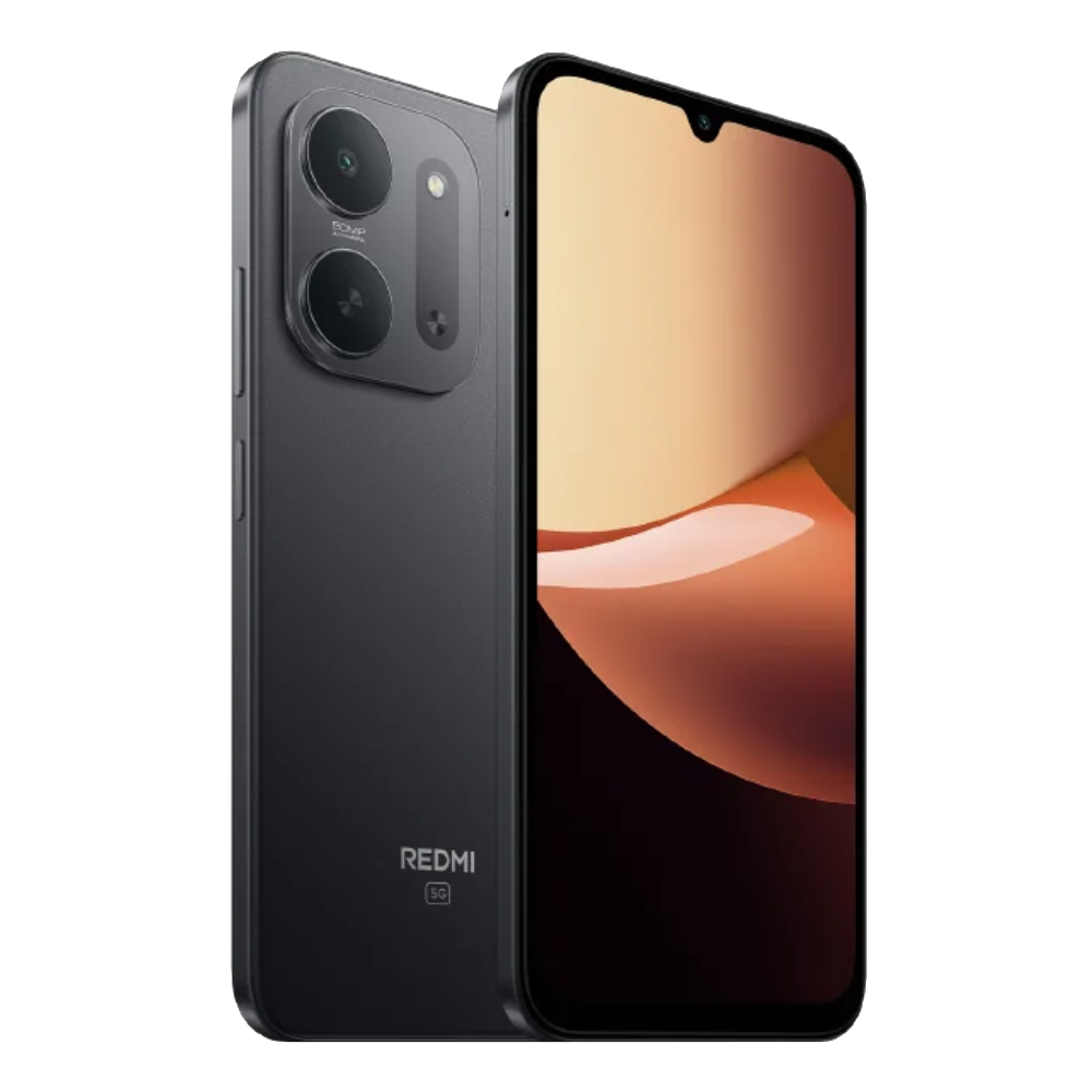 Redmi 17C 5G Black Front Back and Side View