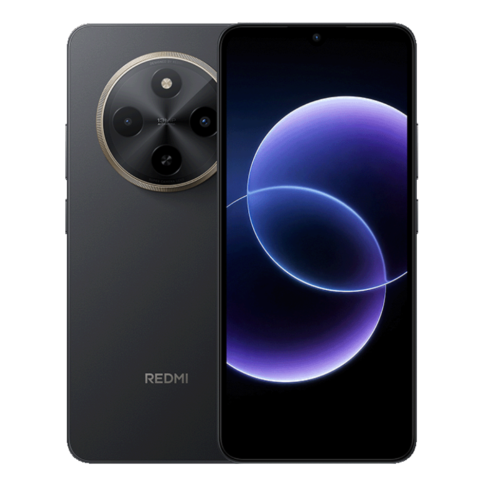 Redmi 17C Front and Back in Black